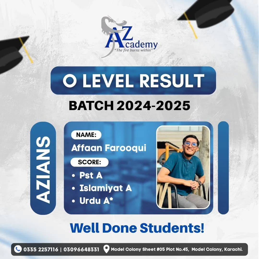 AZ Students Academy result highlight